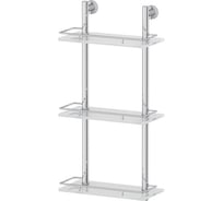 Трехъярусная полка FBS 30 cm матовое стекло; хром NOS 067