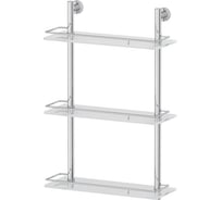 Трехъярусная полка FBS 40 cm матовое стекло; хром NOS 068