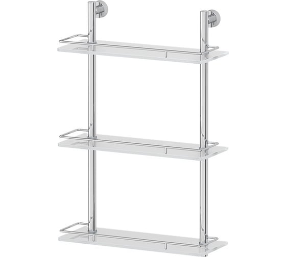 Трехъярусная полка FBS 40 cm матовое стекло; хром NOS 068 1