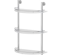 Трехъярусная полка FBS 40 cm матовое стекло; хром NOS 082