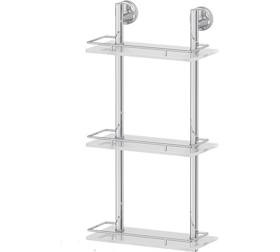 Трехъярусная полка FBS 30 cm матовое стекло; хром ELL 067 1