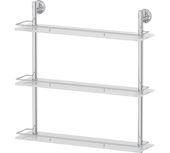 Трехъярусная полка FBS 60 cm матовое стекло; хром ELL 070 1