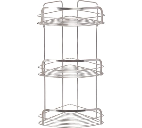 Полка угловая 3-ярусная VANSTORE МОДЕРН ПЛЮС нержавеющая сталь 076-20