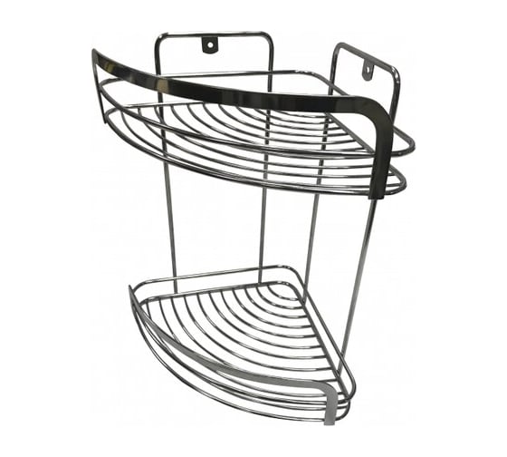 Угловая 3-ярусная полка Vanstore MODERN PLUS нержавеющая сталь 076-20