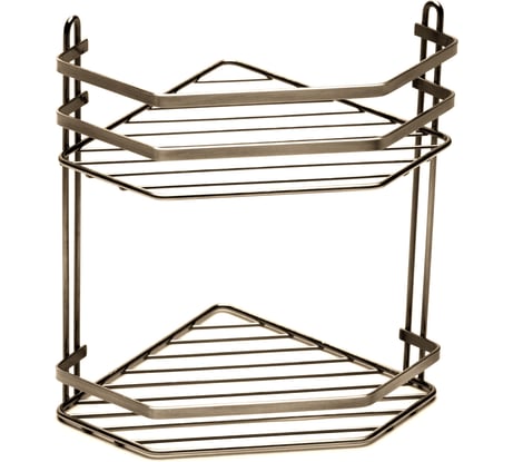 Угловая 2-ярусная полка Vanstore MODERN бронза 075-30