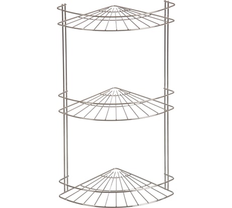 Полка угловая 3-ярусная VANSTORE Слим хром . 033-00