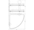 Двухъярусная угловая полка Artwelle 26 cm матовое стекло; хром HAR 040 2