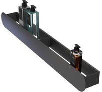 Полка Граф Держалкин Round mono 80x9.2x9 черная Fl-ro-m80-ч