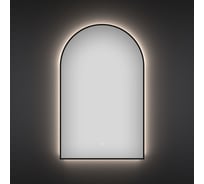 Настенное интерьерное для ванной комнаты (влагостойкое) и прихожей с подсветкой Wellsee 7 Rays' Spectrum 50 х 80 см с тонким черным матовым контуром 172201700