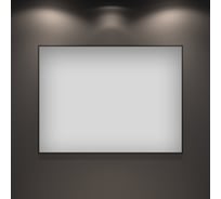 Влагостойкое настенное зеркало для ванной комнаты и прихожей Wellsee 7 Rays' Spectrum интерьерное 75 х 50 см с тонким черным матовым контуром 172200570