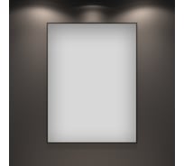 Влагостойкое настенное зеркало для ванной комнаты и прихожей Wellsee 7 Rays' Spectrum интерьерное 70 х 90 см с тонким черным матовым контуром 172200680