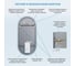 Настенное зеркало с подсветкой 7 Rays' Spectrum Wellsee : настенное интерьерное зеркало 40 х 80 см с тонким черным матовым контуром. Подходит для ванной комнаты (влагостойкое) и прихожей 172201500-172201510 7