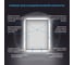 Настенное зеркало с подсветкой 7 Rays' Spectrum Wellsee : настенное декоративное зеркало с подсветкой и тонким черным матовым контуром. Прямоугольное 80 х 120 см, для ванной и прихожей 172201080-172201090 3