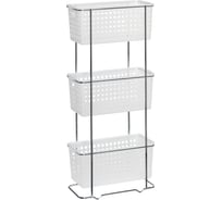 Прямоугольная трехэтажная этажерка FIXSEN хром 1/6 15911604