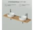 Столешница ИТАНА city 160 1604x451x38 Дуб вотан 4657792953302 3
