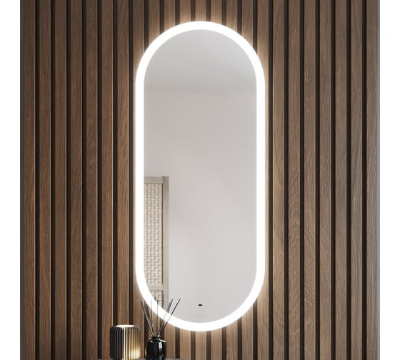 Зеркало BOND Oval овальное, 50x120см, с LED подсветкой и бесконтактным сенсором M41ZE-50120