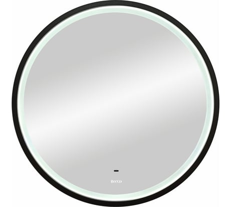 Зеркало круглое 60x60см BOND с подсветкой, бесконтактным сенсором и черной рамой Лофт M60ZE-6060