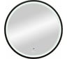 Зеркало круглое 60x60см BOND с подсветкой, бесконтактным сенсором и черной рамой Лофт M60ZE-6060