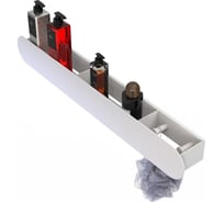 Полка Граф Держалкин Round patron 70x9.2x9 крючки справа белая Fl-ro-pat70п-б