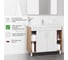 Напольная тумба под раковину IKA lite 100 977x440x800 Белый глянец 4657792951933 8