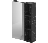 Зеркальный шкаф IKA alta 50 500x160x750 Камень Пьетра Гриджиа черный 4657792957911