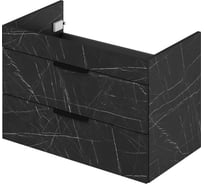 Подвесная тумба под раковину IKA alta 80 760x430x500 Камень Пьетра Гриджиа черный 4657810330153