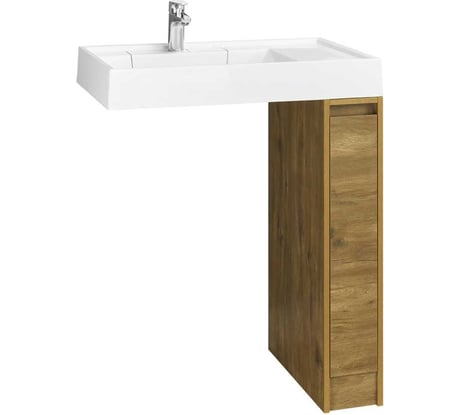 Тумба без фасада под стиральную машину AQUATON Лондри 20 Дуб рустикальный 00082234