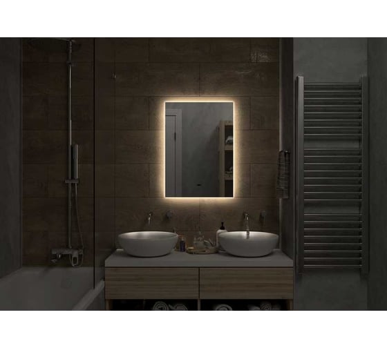 Зеркало Comforty "Адонис-45" LED-подсветка, бесконтактный сенсор 00-00013778