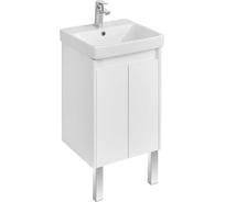 Тумба AQUATON Сканди Doors 45 Белый глянец/Белый матовый (без умывальника Адриана-45) 00085321