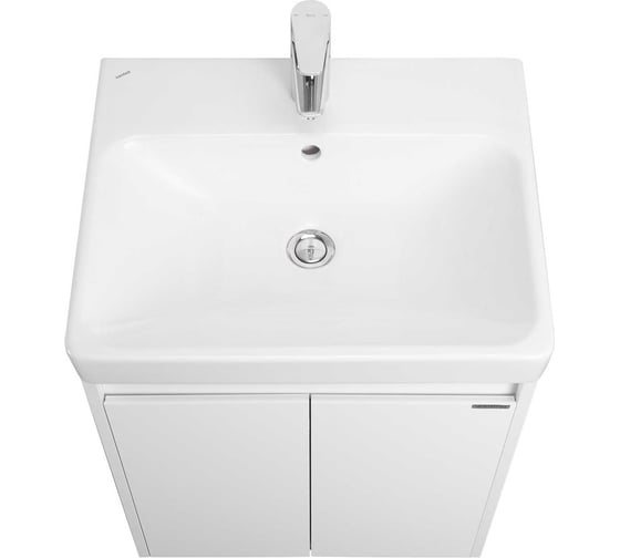Тумба AQUATON Сканди Doors 55 Белый глянец/Белый матовый (без умывальника Адриана-55) 00085322
