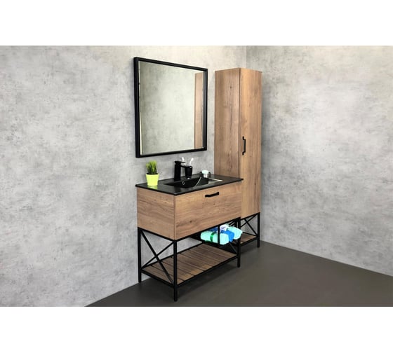 Зеркало Comforty "Бредфорд-90" черный 00004147988