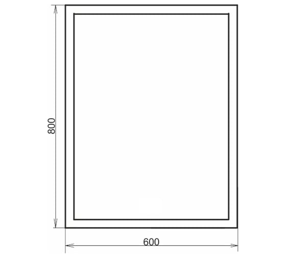 Зеркало Comforty "Гиацинт 60" LED-подсветка, бесконтактный сенсор 00-00005262