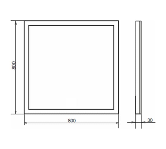 Зеркало Comforty "Гиацинт-80" LED-подсветка, бесконтактный сенсор 00-00005265