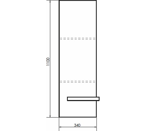 Подвесной шкаф Comforty "Дюссельдорф-35" дуб дымчатый 00004148025