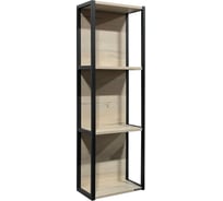 Подвесной шкаф Comforty открытый "Дюссельдорф-35М" дуб дымчатый 00004148024