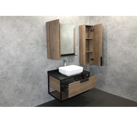 Подвесная полуколонна Comforty "Кёльн-35" дуб темный 00004149530