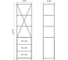 Колонна Comforty-55 Лофт с выдвижными ящиками, дуб тёмно-коричневый 00-00012090 5
