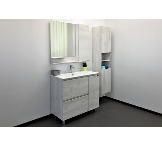 Шкаф-колонна Comforty "Верона-35" дуб белый 00004137140