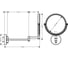 Косметическое зеркало HANSGROHE 73561000 Logis Universal 00000061857 3