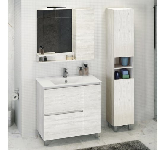 Шкаф-колонна Comforty "Верона-35-Н" дуб белый 00004142368