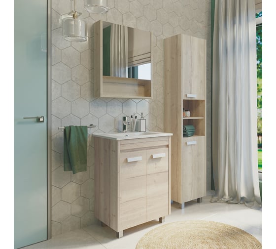 Шкаф-колонна Comforty "Марио-40" дуб дымчатый 00-00005976