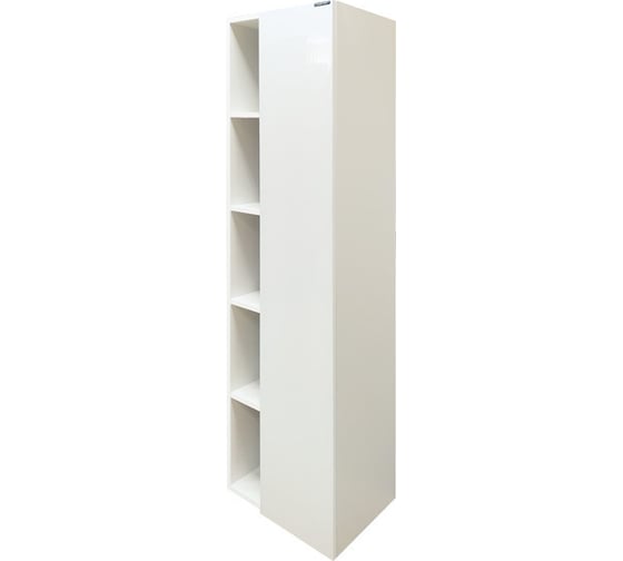 Шкаф-колонна Comforty "Милан-40" белый глянец 00004136467