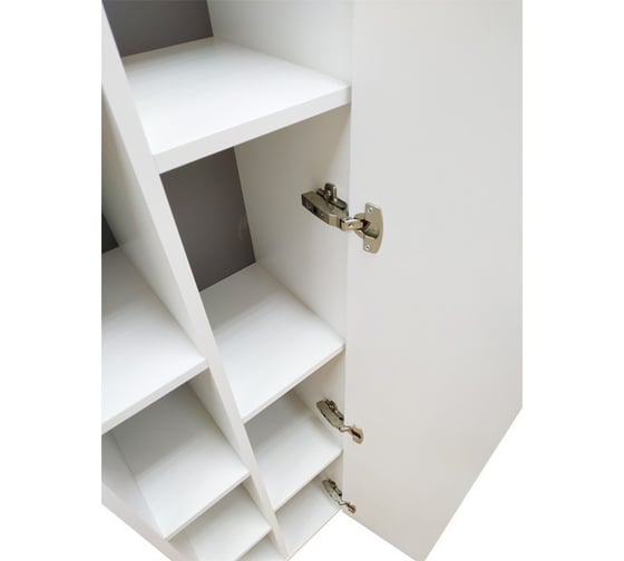 Шкаф-колонна Comforty "Милан-40" белый глянец 00004136467