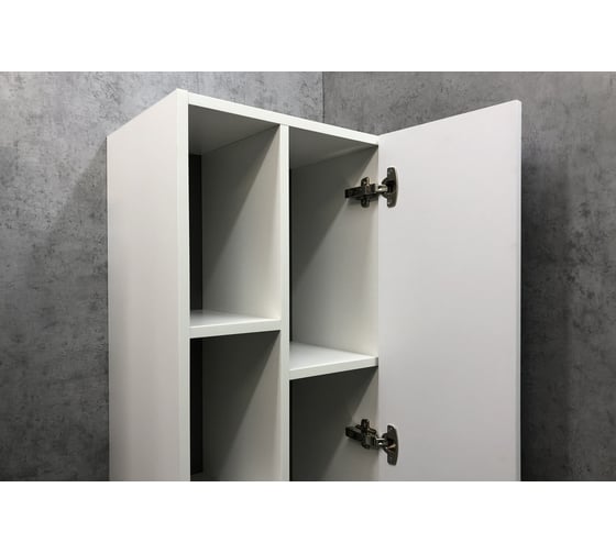 Шкаф-колонна Comforty "Милан-40" белый глянец 00004136467