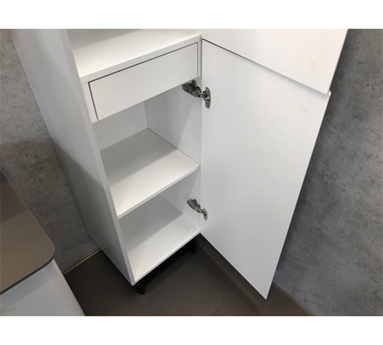 Шкаф-колонна Comforty "Сорренто-40" светоло-серый 00-00000818