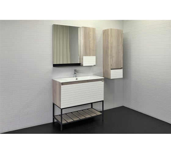 Шкаф-колонна Comforty "Страсбург-35" дуб дымчатый 00-00006574