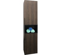 Шкаф-колонна Comforty "Франкфурт-40" дуб шоколадно-коричневый 00004150535