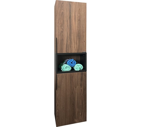 Шкаф-колонна Comforty "Штутгарт-40" дуб тёмно-коричневый 00004151544
