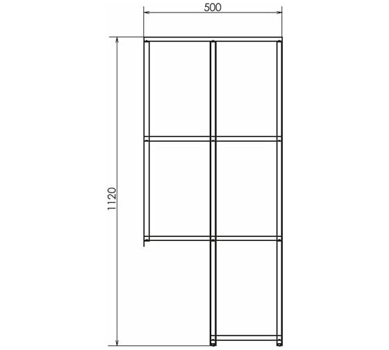 Подвесной стеллаж Comforty "Порто-50" дуб дымчатый 00-00010675