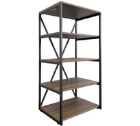 Стеллаж Comforty-90 Лофт дуб тёмно-коричневый 00-00012957